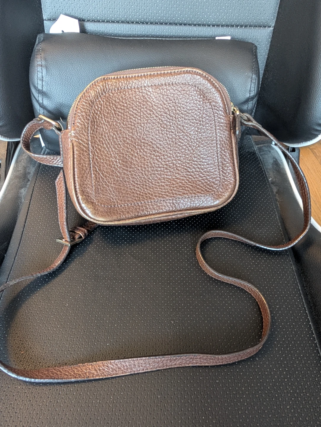 Brown Leather Crossbody Bag - photo 5