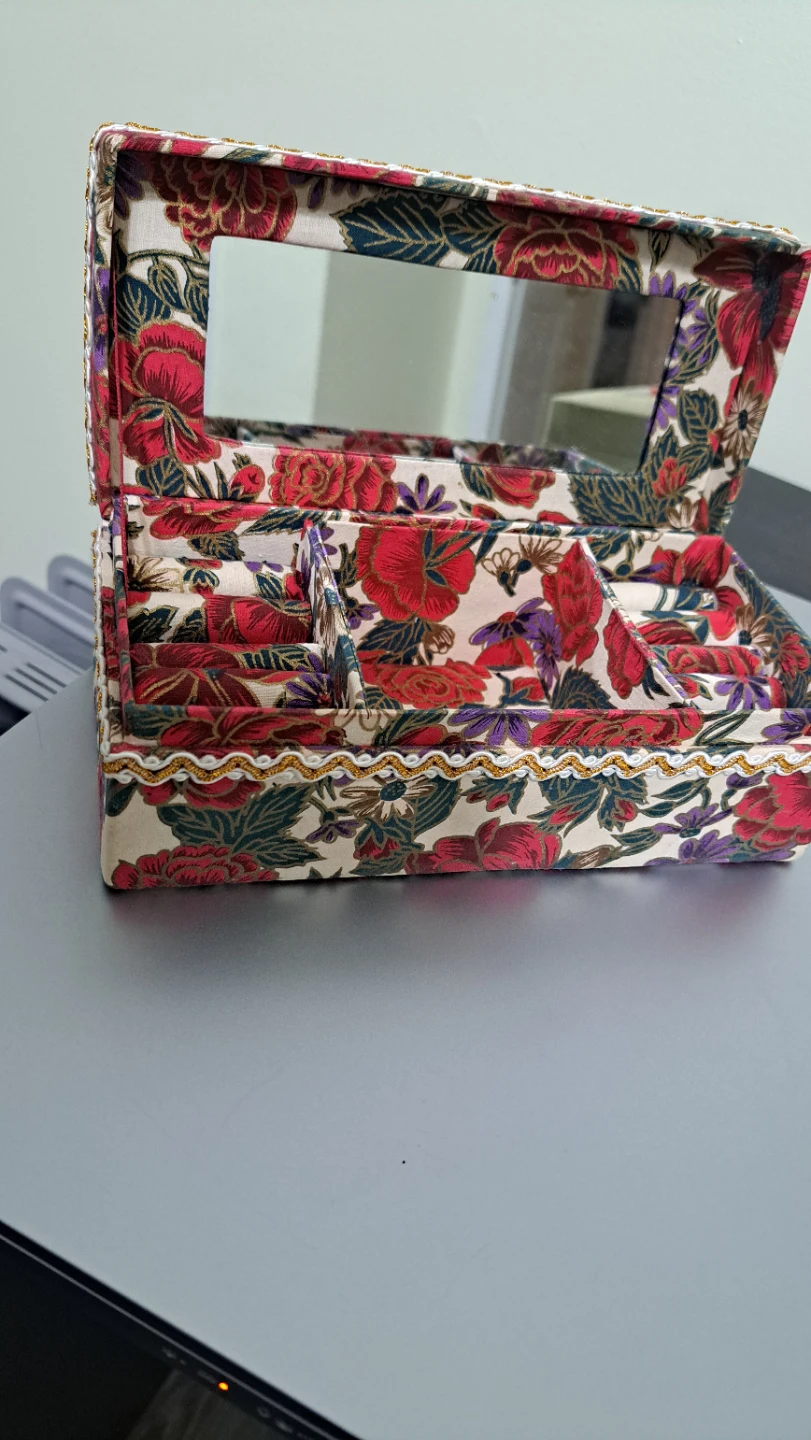 Floral Jewelry Box with Mirror - photo 2