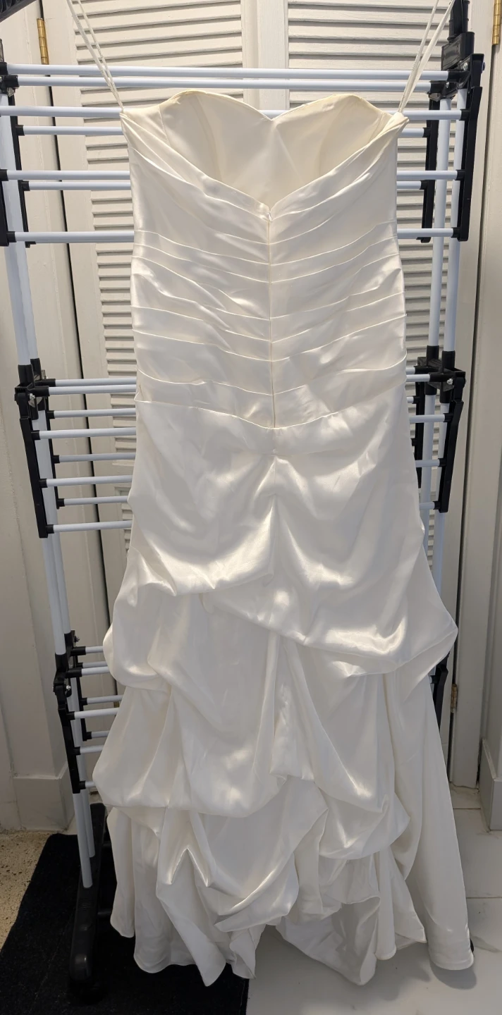 Strapless Ruched Wedding Dress with Embellishment - photo 4