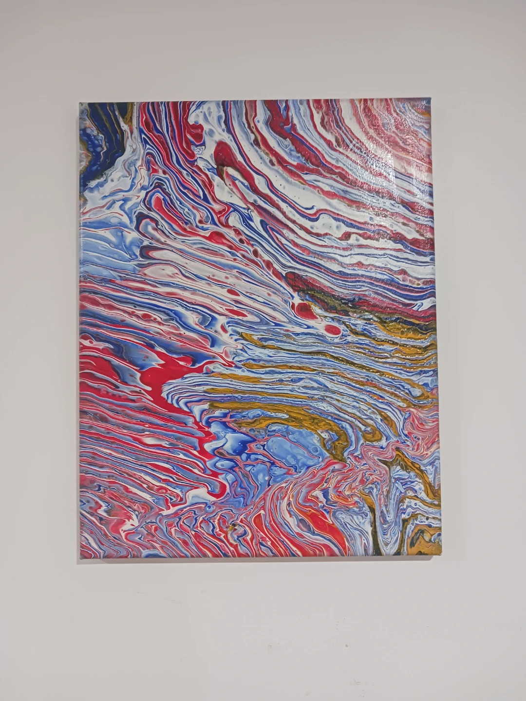 Hand painted Abstract Acrylic Pour Painting