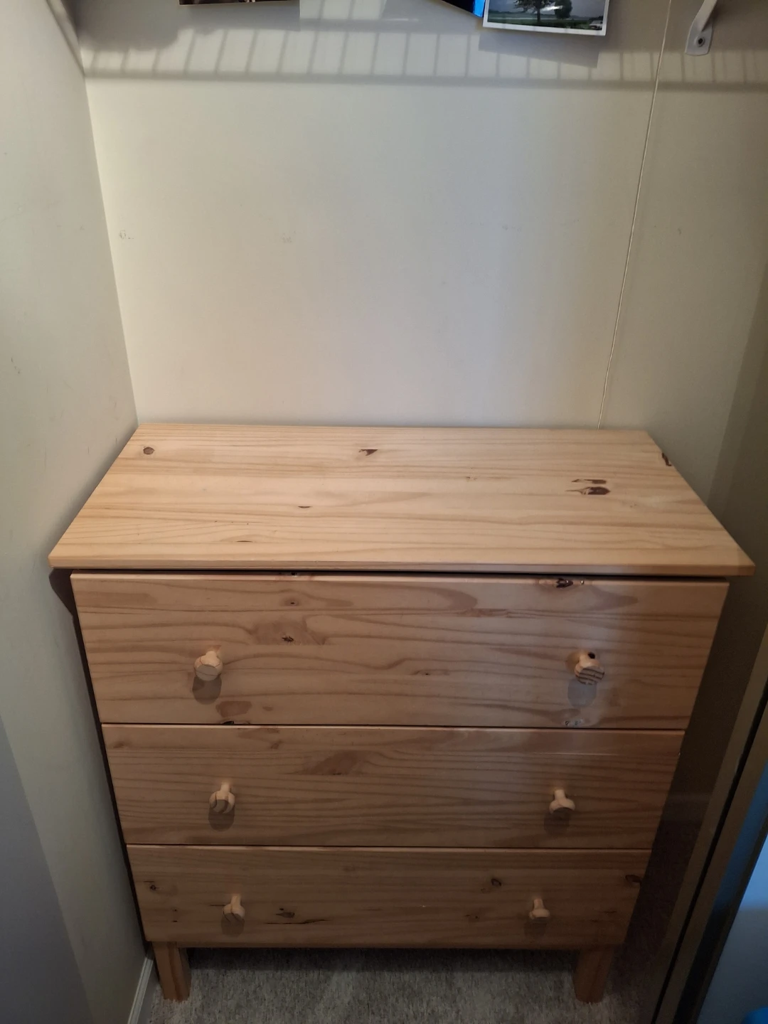 Pine 3-Drawer Dresser 🌱 - photo 2