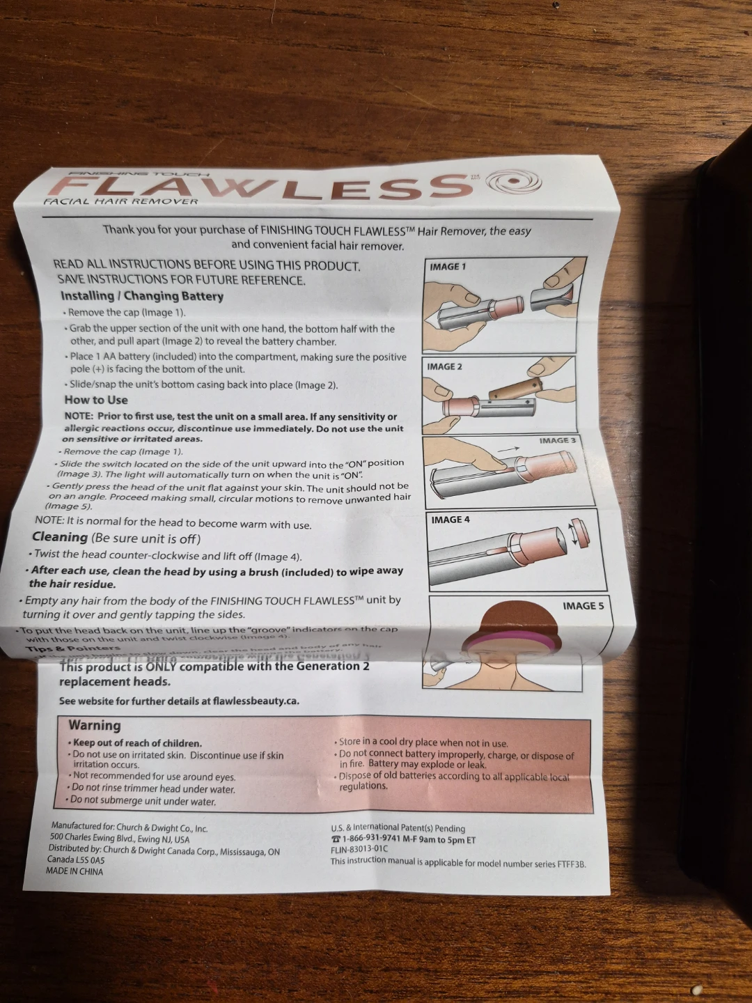Finishing Touch Flawless Facial Hair Remover - photo 2