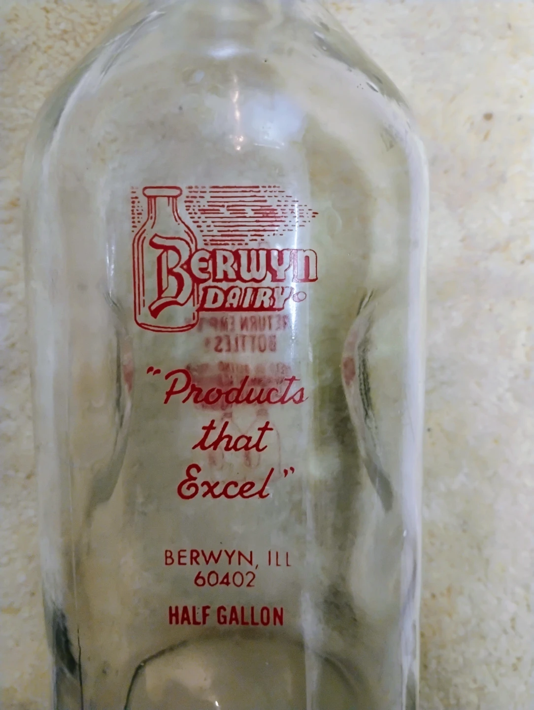 Berwyn Dairy Half Gallon Milk Bottle