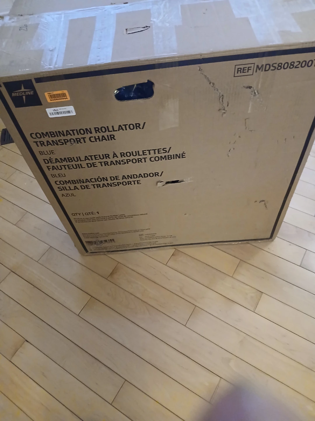 Medline Combination Rollator/Transport Chair - Blue - photo 4