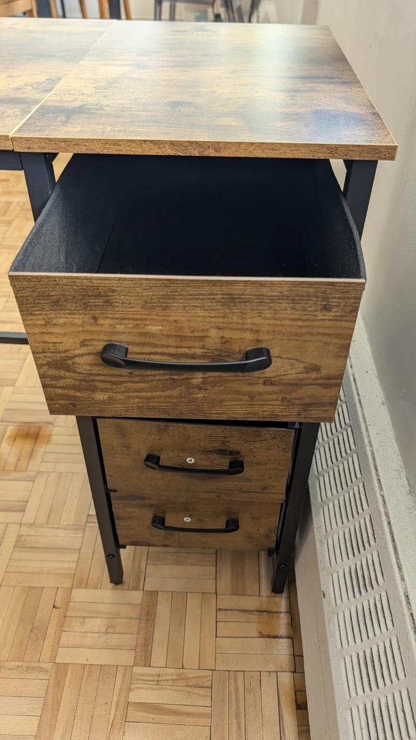 Computer Desk with Drawers - photo 4