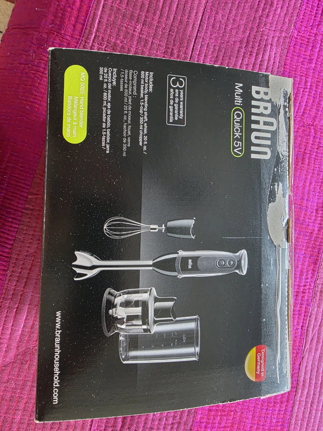 Braun MQ5025 Hand Blender Multiquick Vario - photo 4