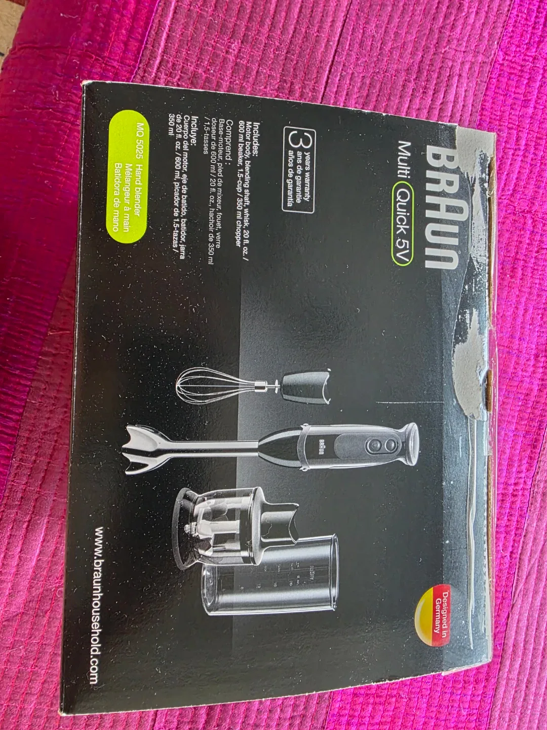 Braun MQ5025 Hand Blender Multiquick Vario - photo 4