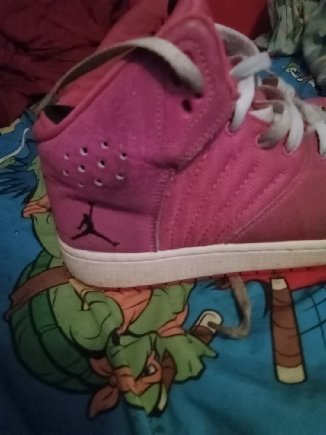 Pink Jordan High Top Sneakers