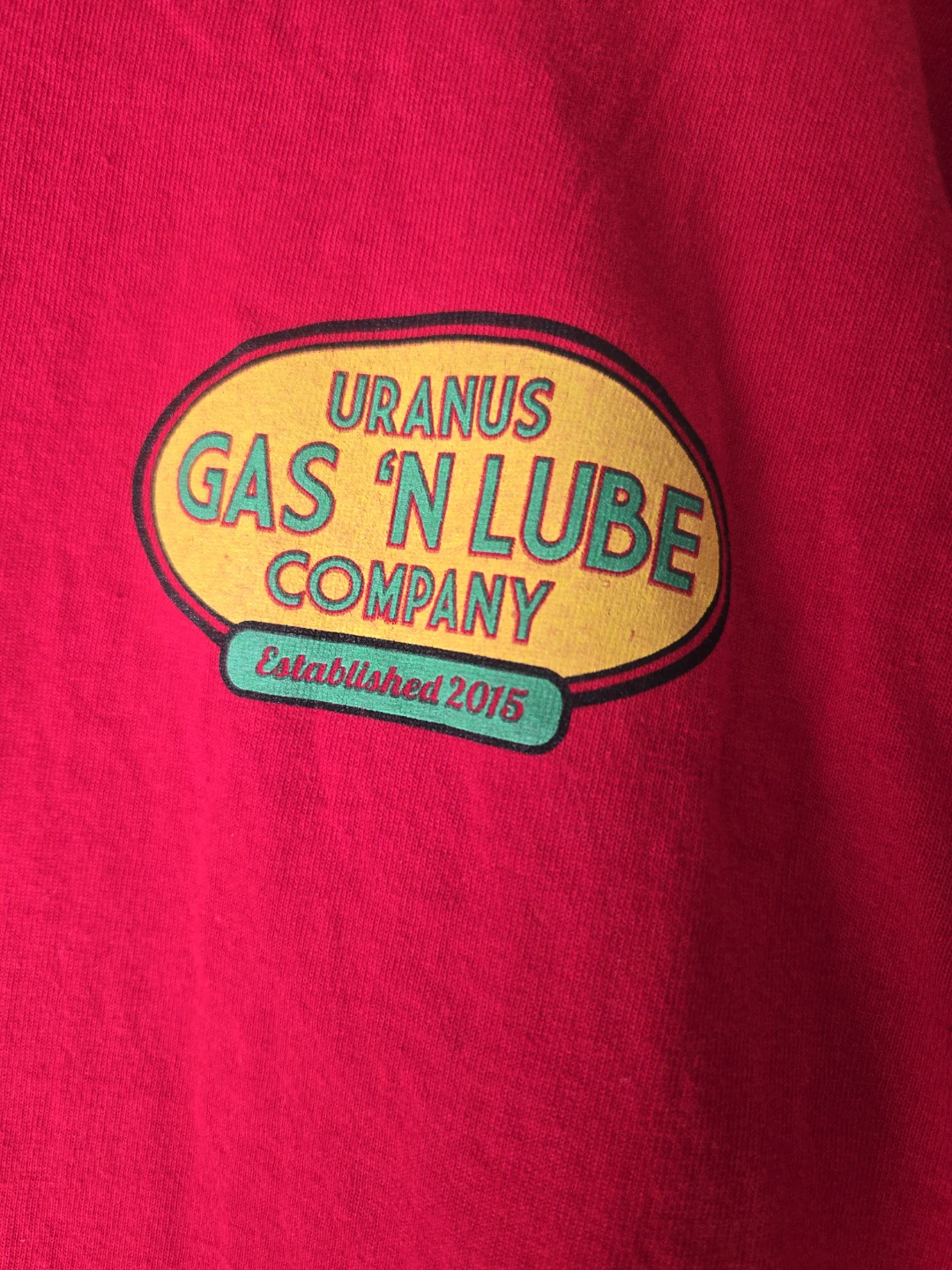 Red Gildan Gas 'n Lube Company T-Shirt