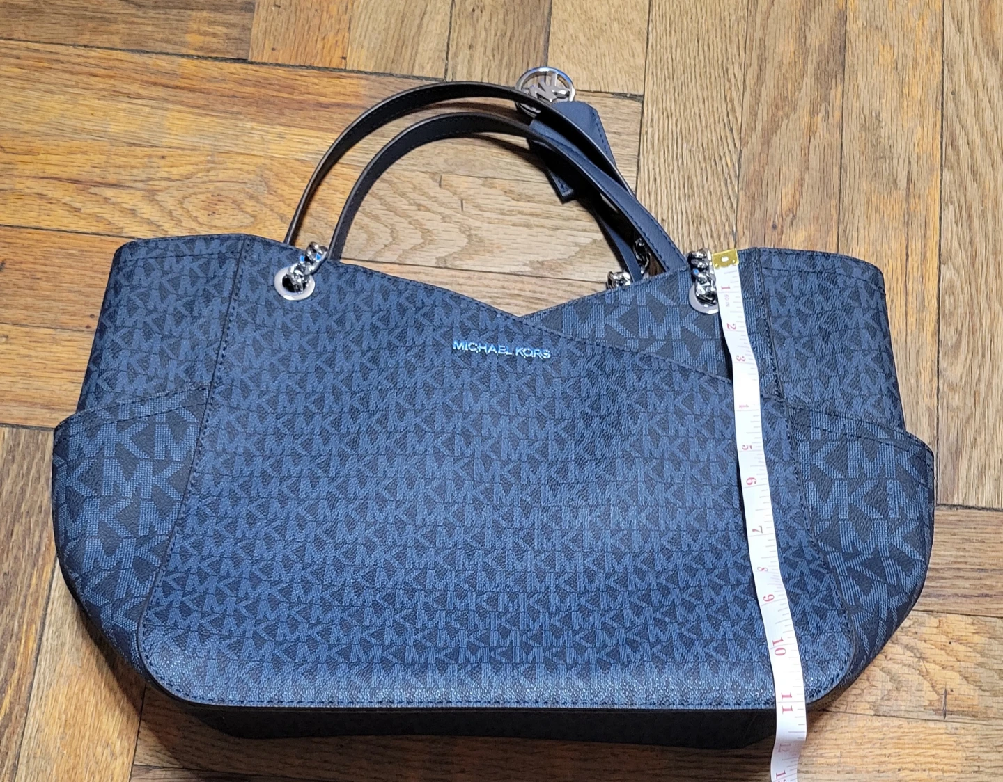 Michael Kors Tote Bag - Navy MK Logo - photo 5