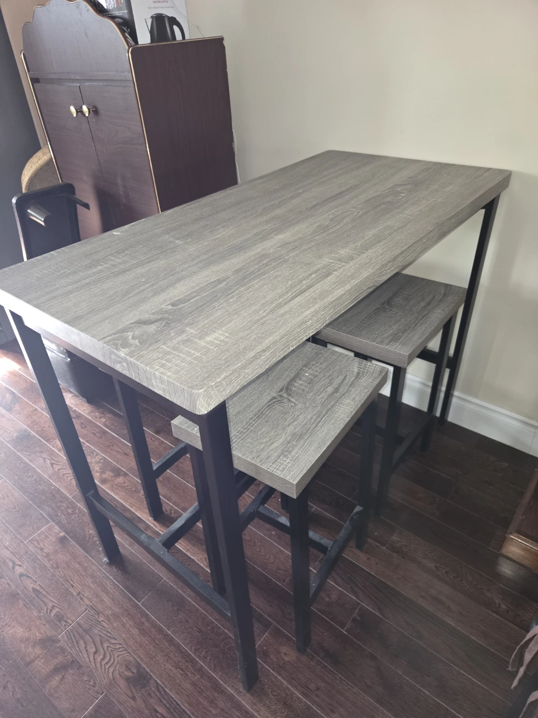 3-Piece Counter Height Table and Stools Set