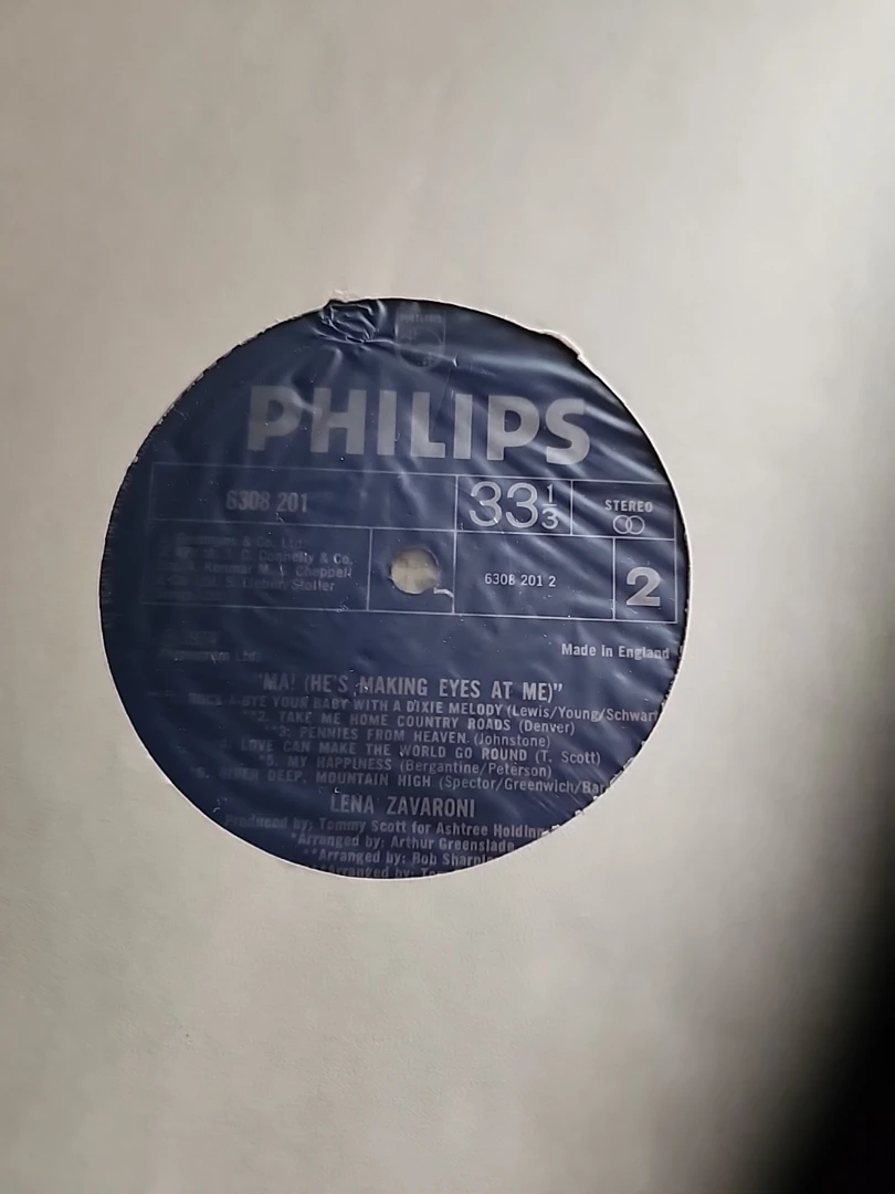 Lena Zavarroni Ma! He's Making Eyes At Me Vinyl LP Record - photo 5