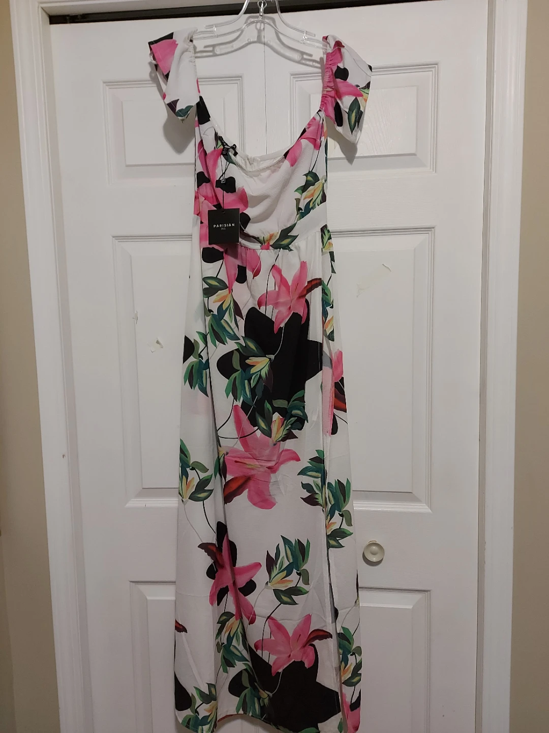 Parisian Floral Print Maxi Dresse with Shorts