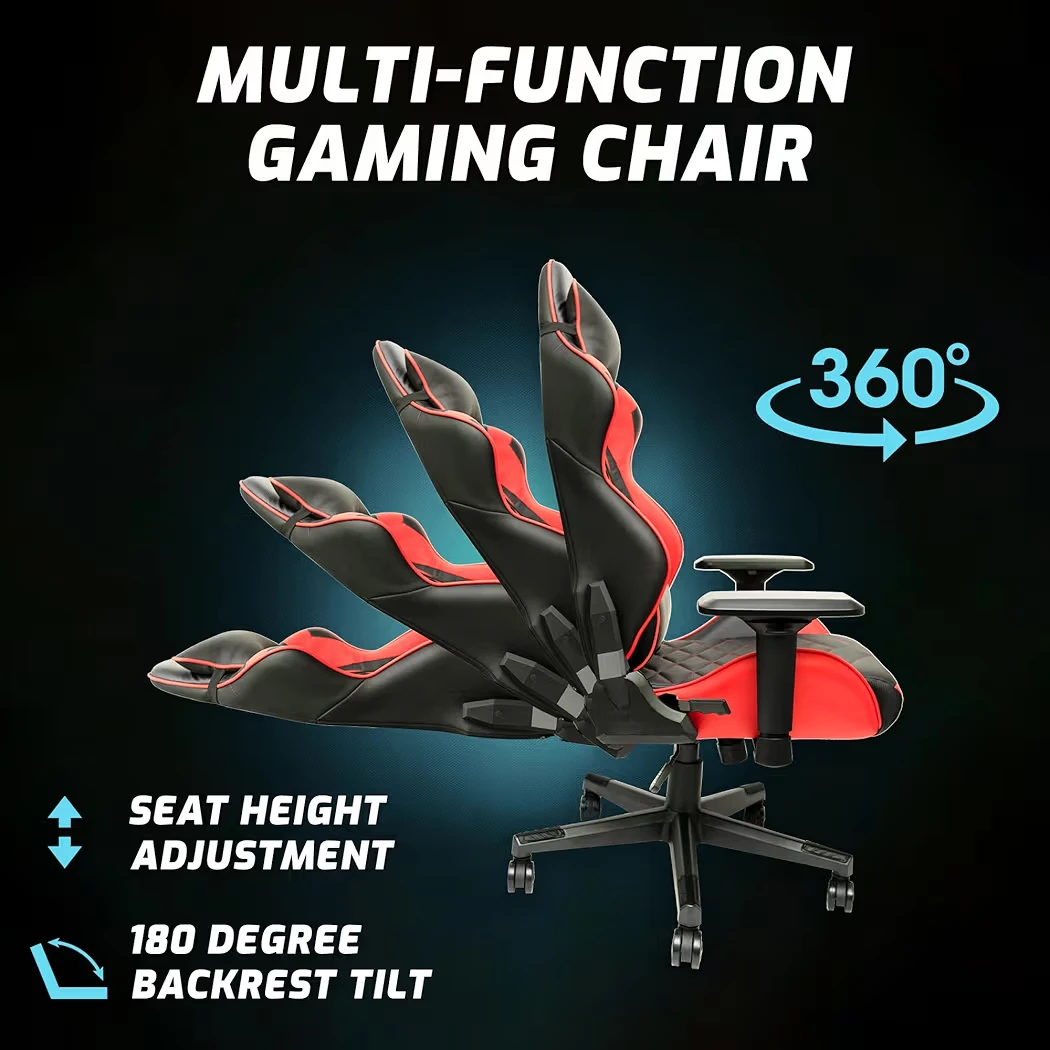 MATRIX Gaming Chair - Red PU Leather - photo 3
