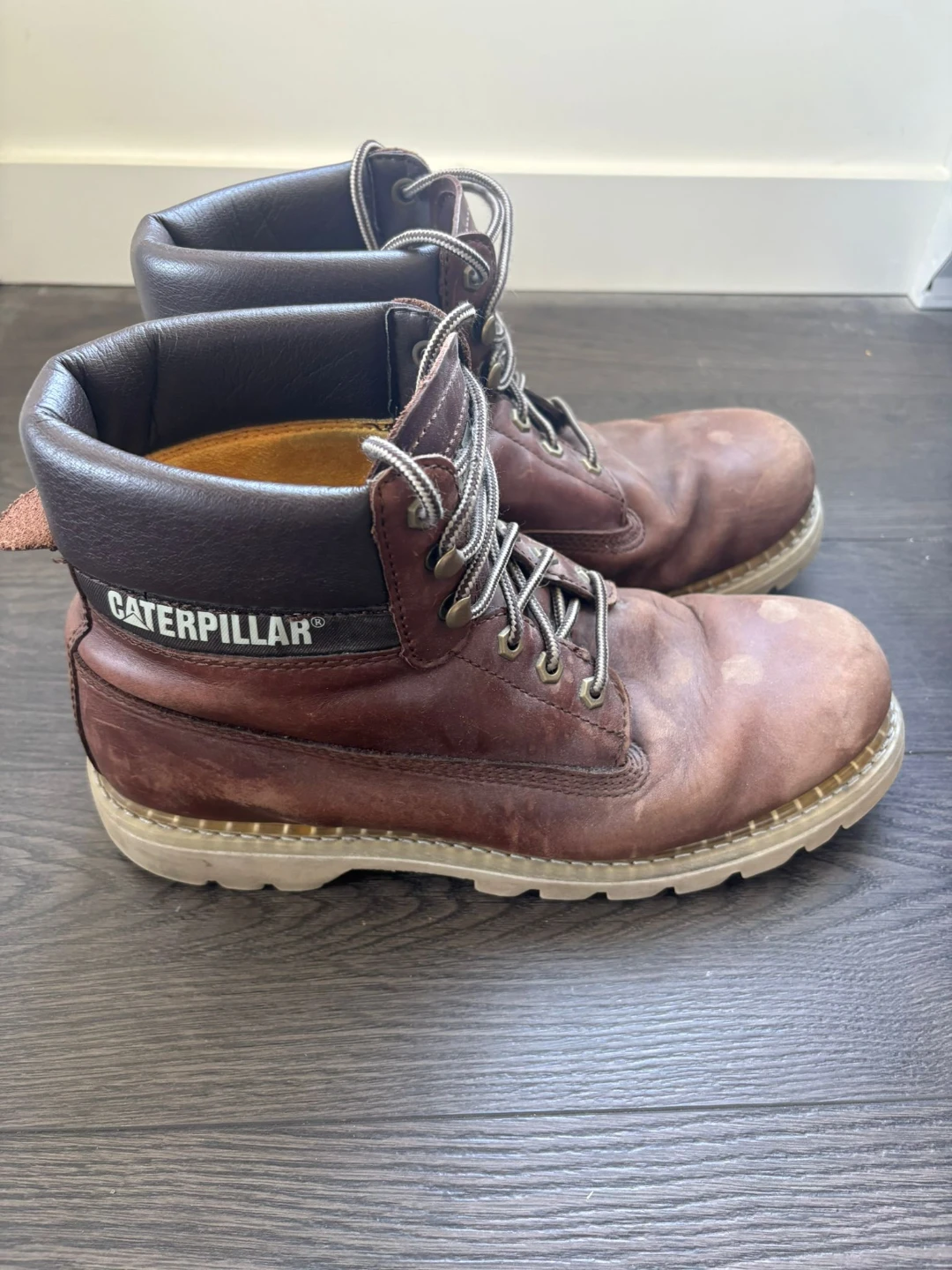 Brown Caterpillar boots size 12 - photo 2