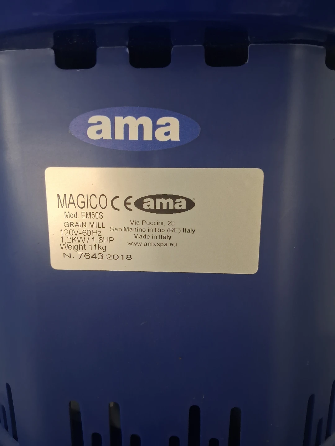 Ama Magico EM50S Grain Mill - photo 4
