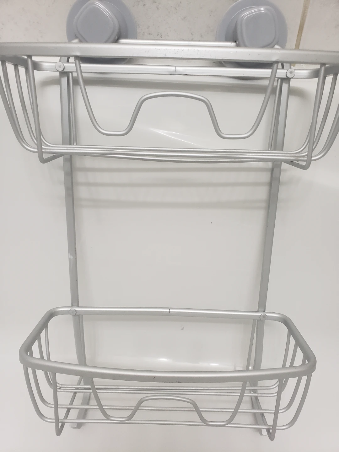 Silver 2-Tier Shower Caddy