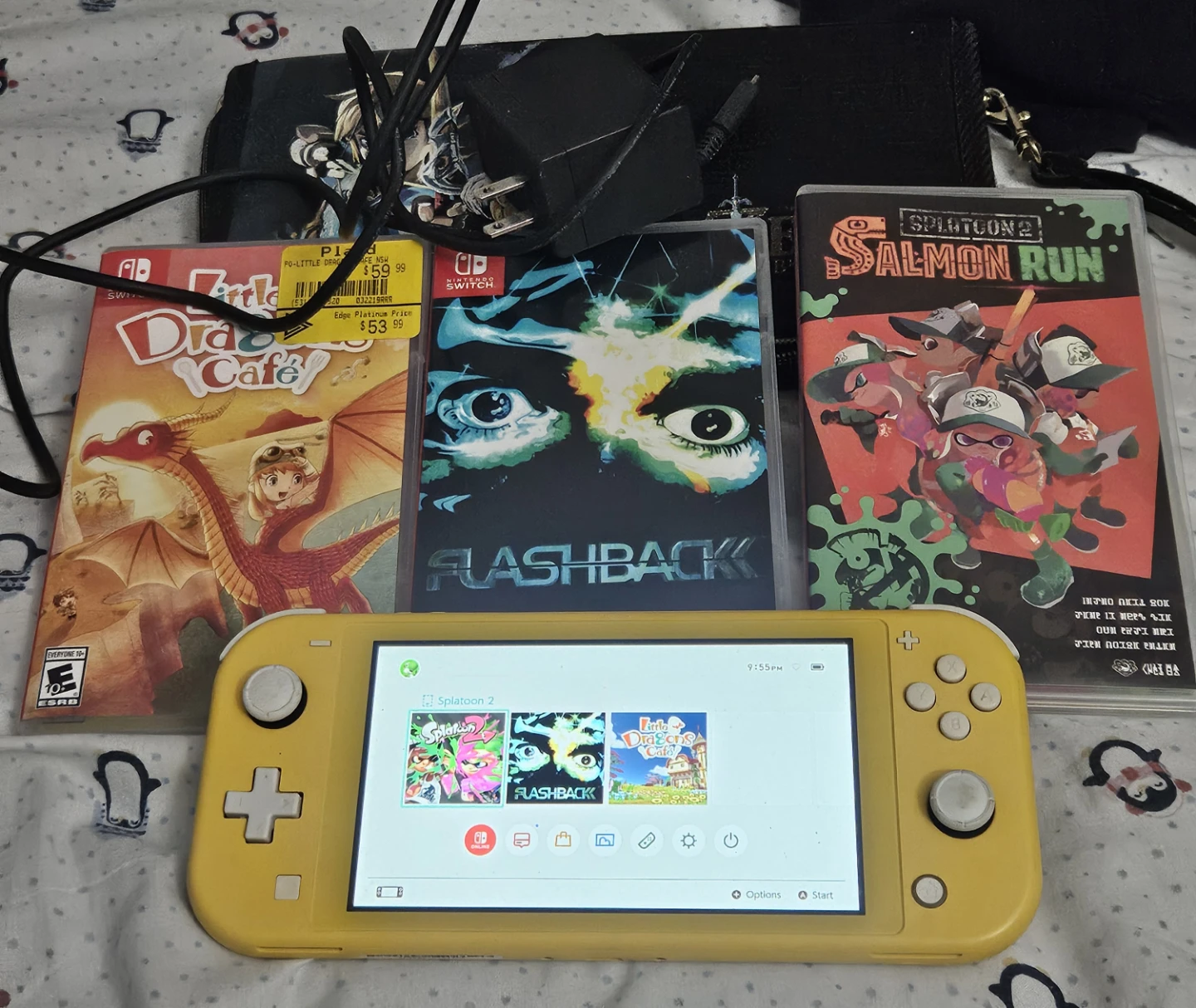 Nintendo Switch Lite Yellow with Games