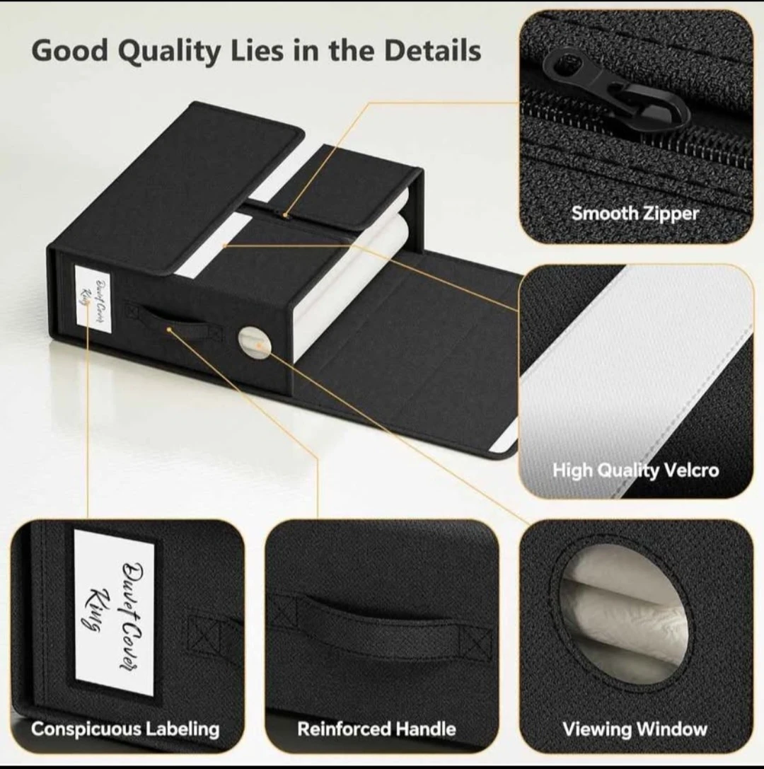 TRZZ Sheet Organizers and Storage, 4-Pack, Queen/King Size ... - photo 5