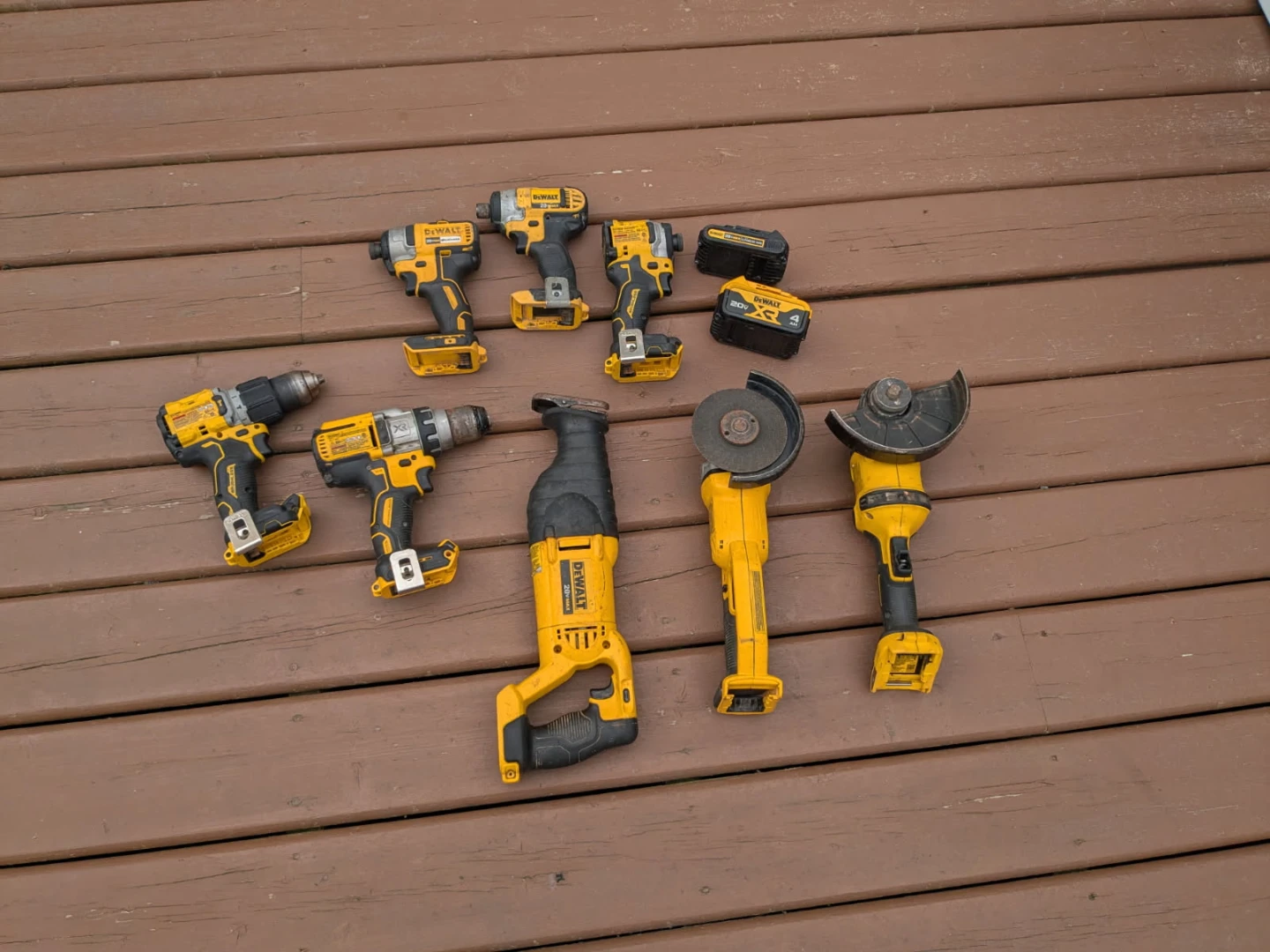 DeWalt Tools and Batteries set
