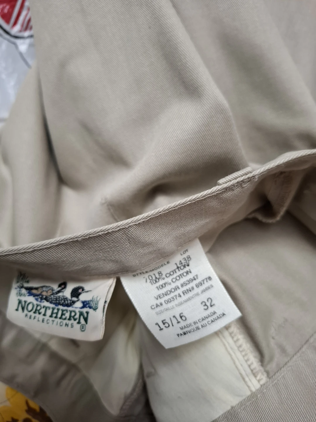 Northern Reflections Khaki Cotton Pants Size 15/16