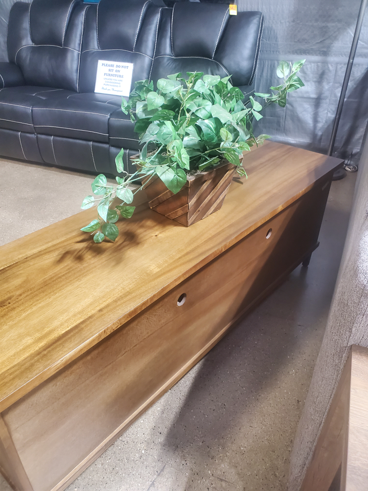 Wood Media Console with Sliding Barn Doors(New) - photo 2