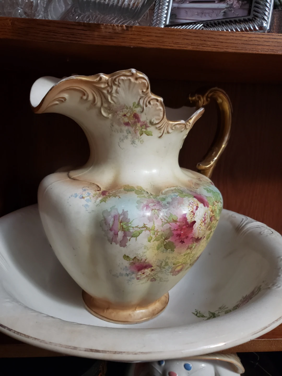 Antique 1900's Basin and Pitcher - photo 4