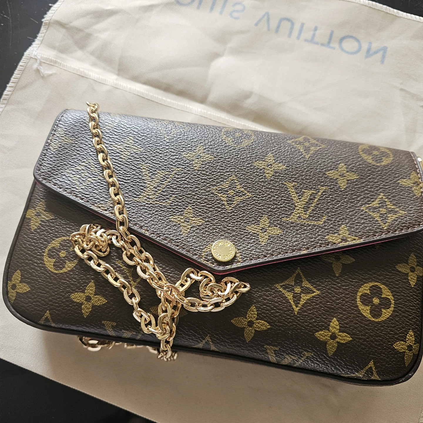 Louis Vuitton Monogram Chain Wallet