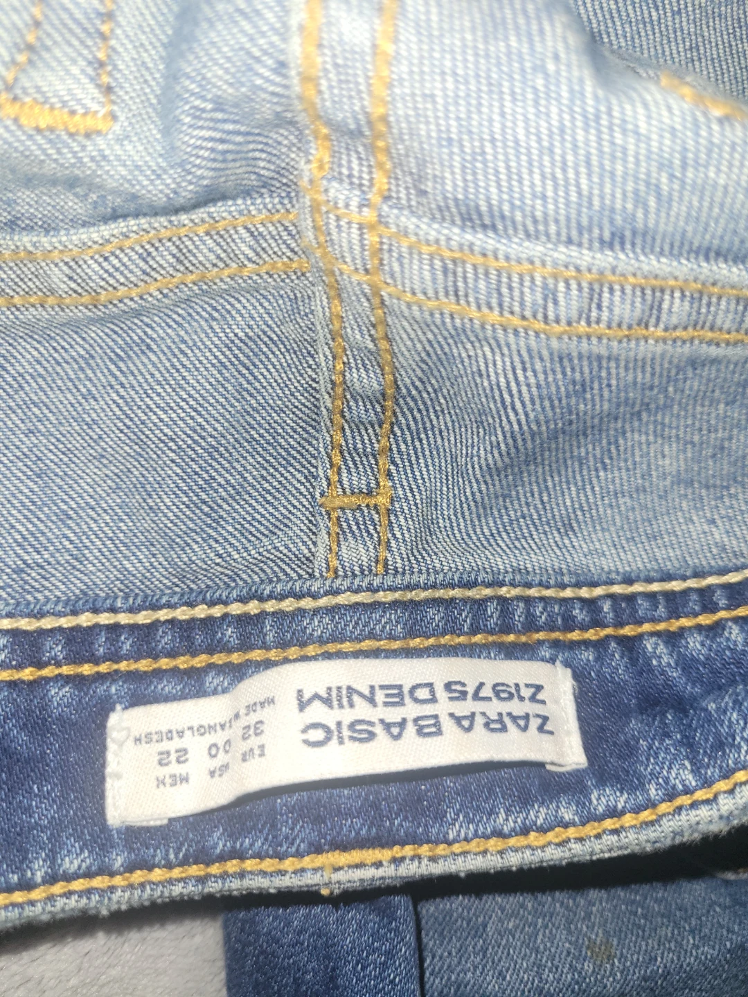 ZARA BASIC DENIM Jeans Size 32 embroidered floral - photo 4