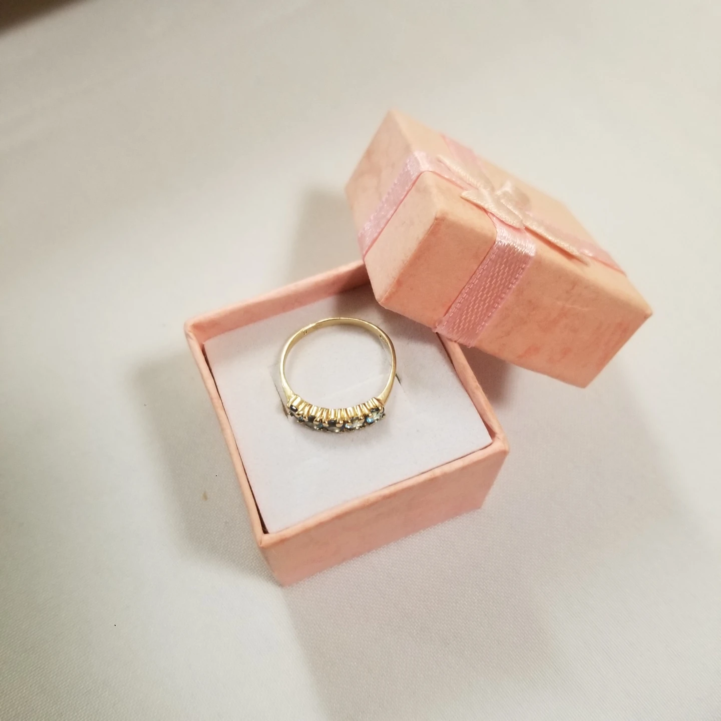 Like new 10K Real Gold With Blue Topaz - photo 3