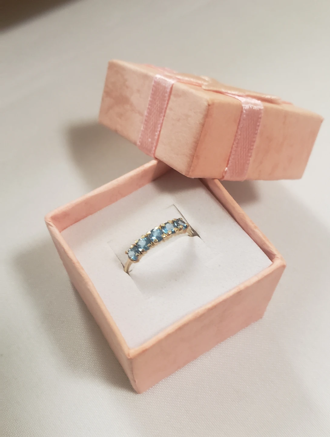 Like new 10K Real Gold With Blue Topaz - photo 5