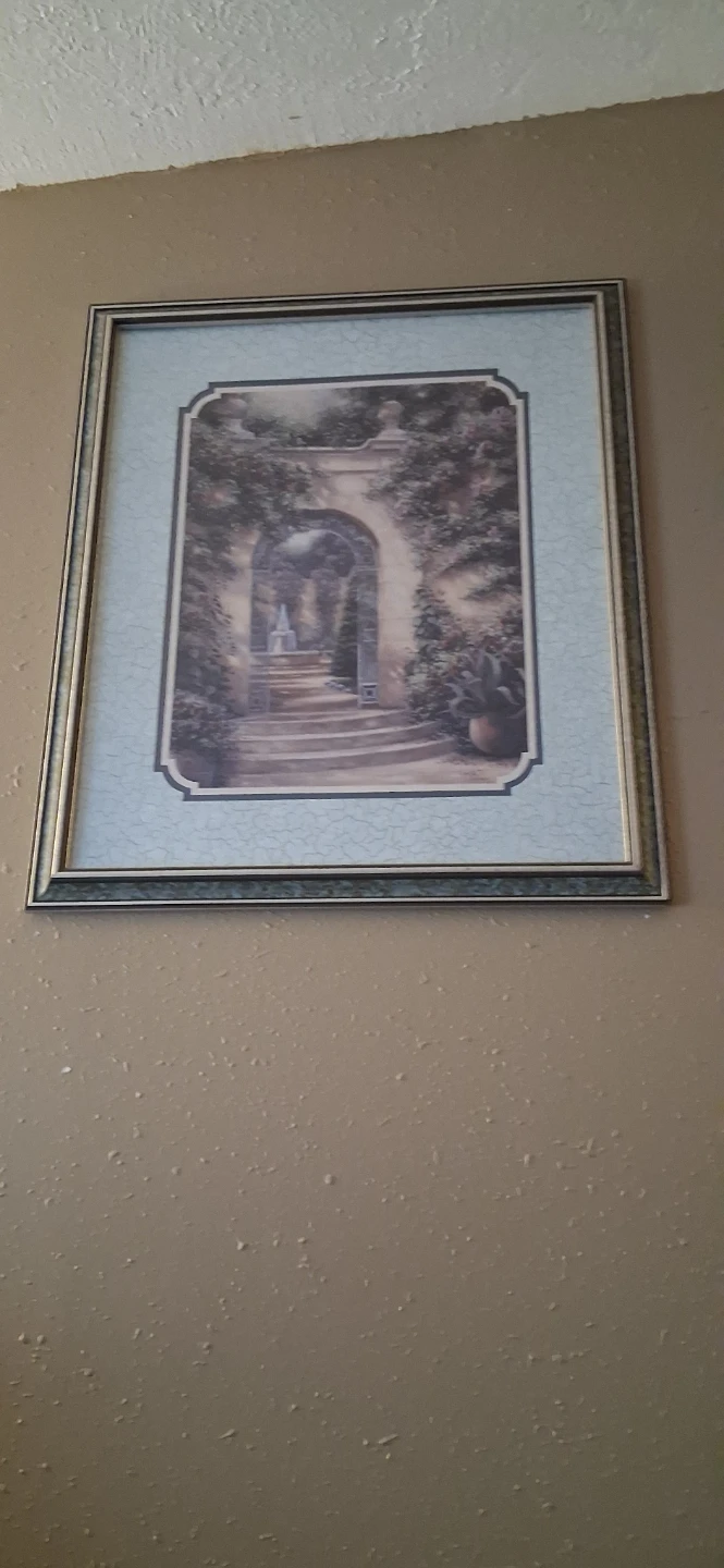 Framed Artwork Print - Garden Scene - photo 2