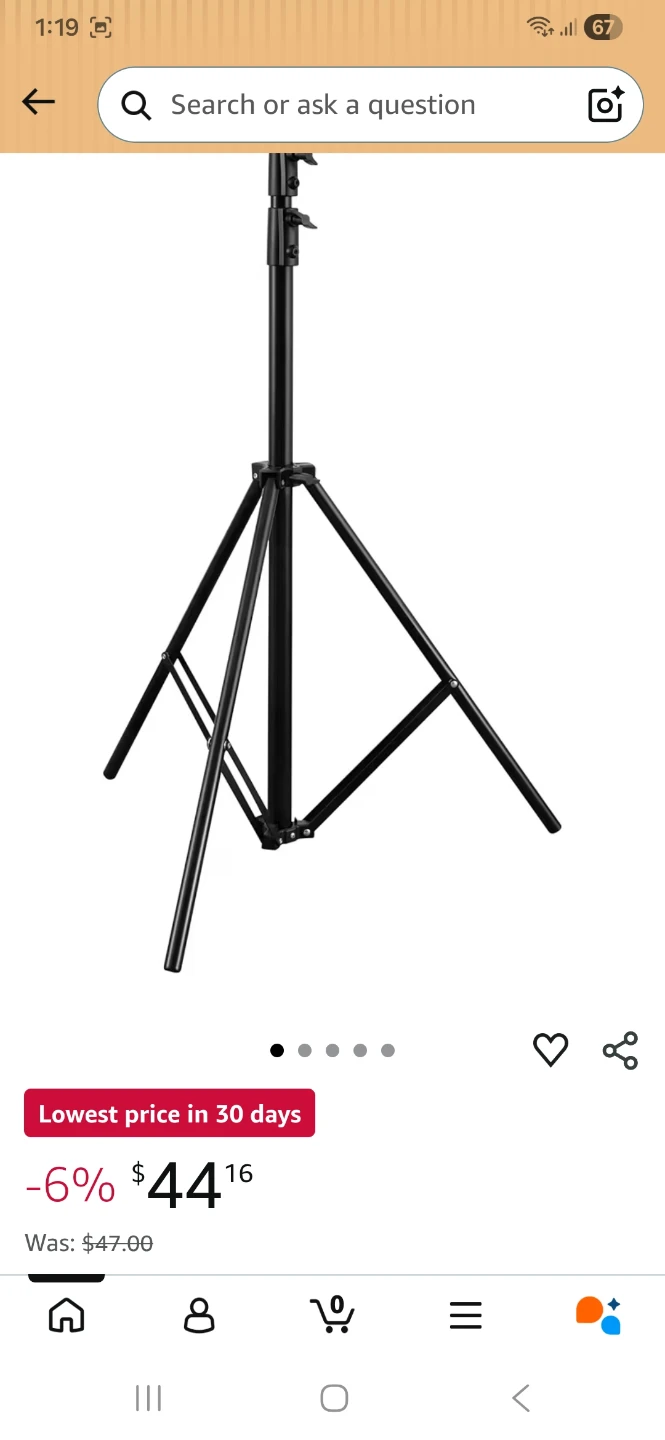 Black Light Stand Tripod (Set of 5) - photo 4