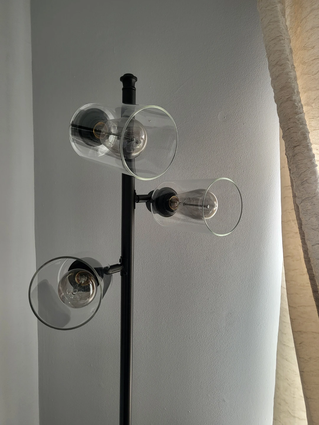 Modern Floor Lamp with 3 Glass Shades - photo 2