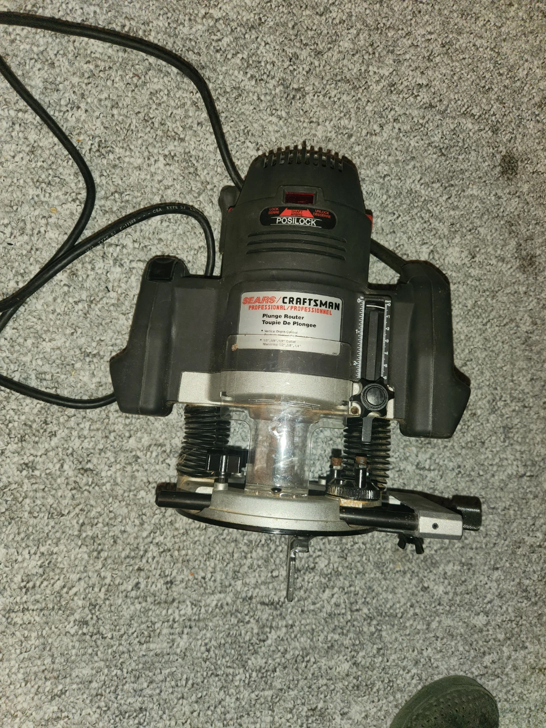 Craftsman Professional Plunge Router - photo 3