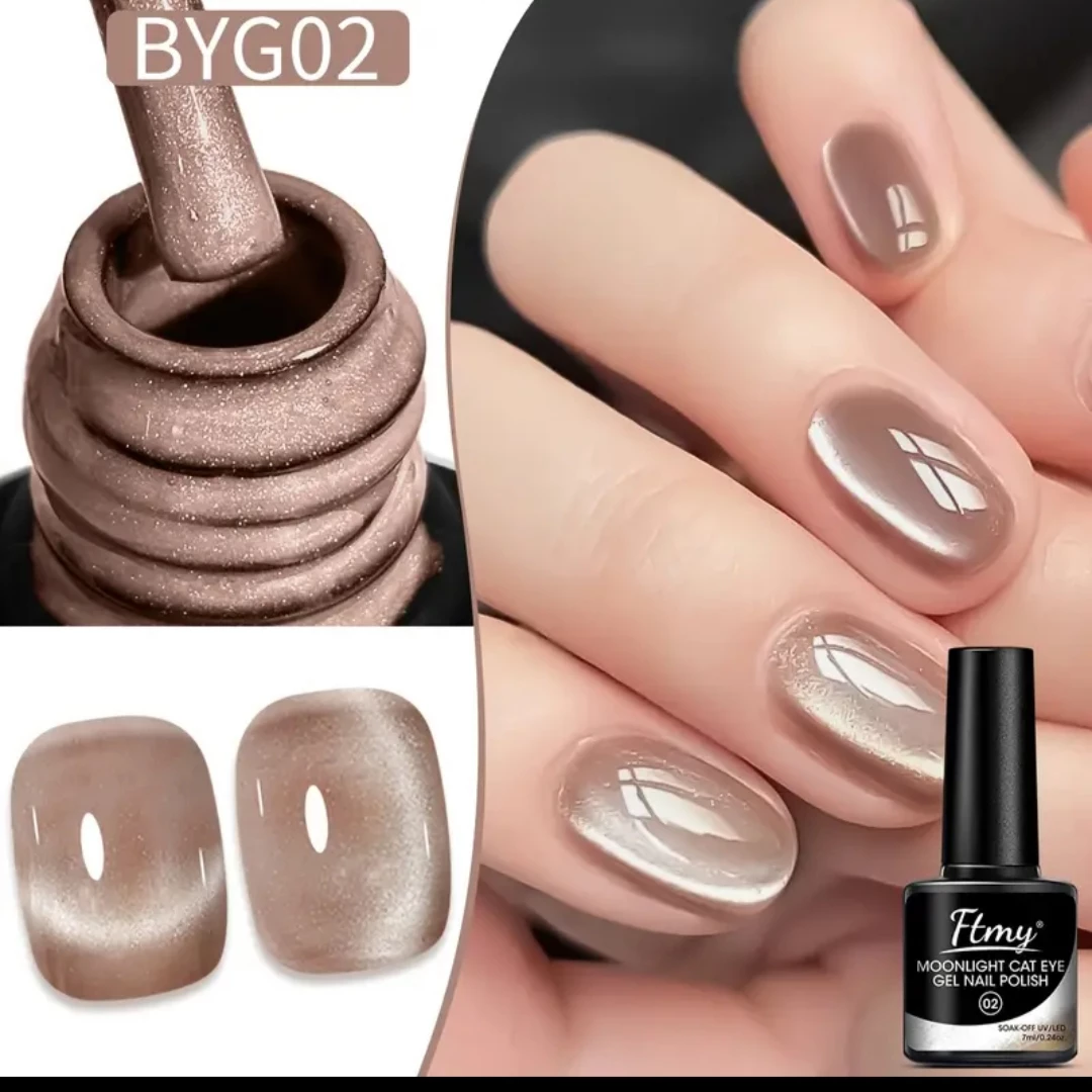Flmy "Moonlight Cat Eye" Gel Nail Polish BYG02 - photo 2