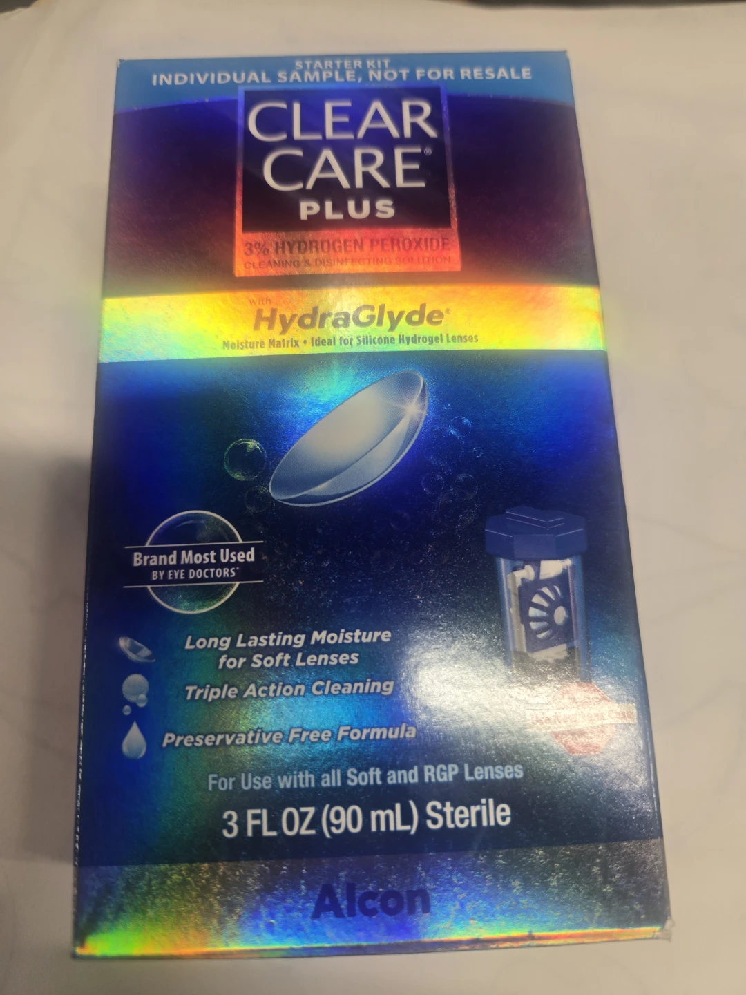 Clear Care Plus Contact Lens Solution - 3 FL OZ (90 mL) - photo 2
