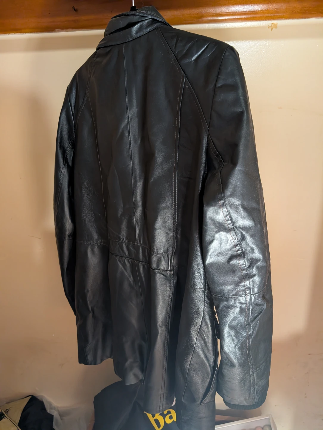 DANIERE Black Leather Jacket - Medium - photo 2