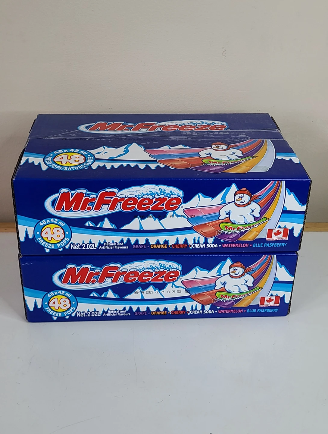 Mr. Freeze 2 Boxes of Freezies 48 x 2