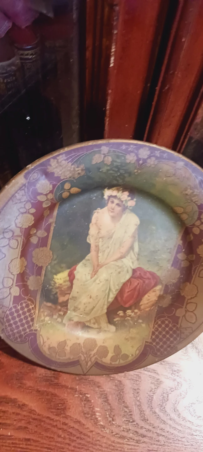 Antique Art Nouveau Vienna Austria Decorative Plate