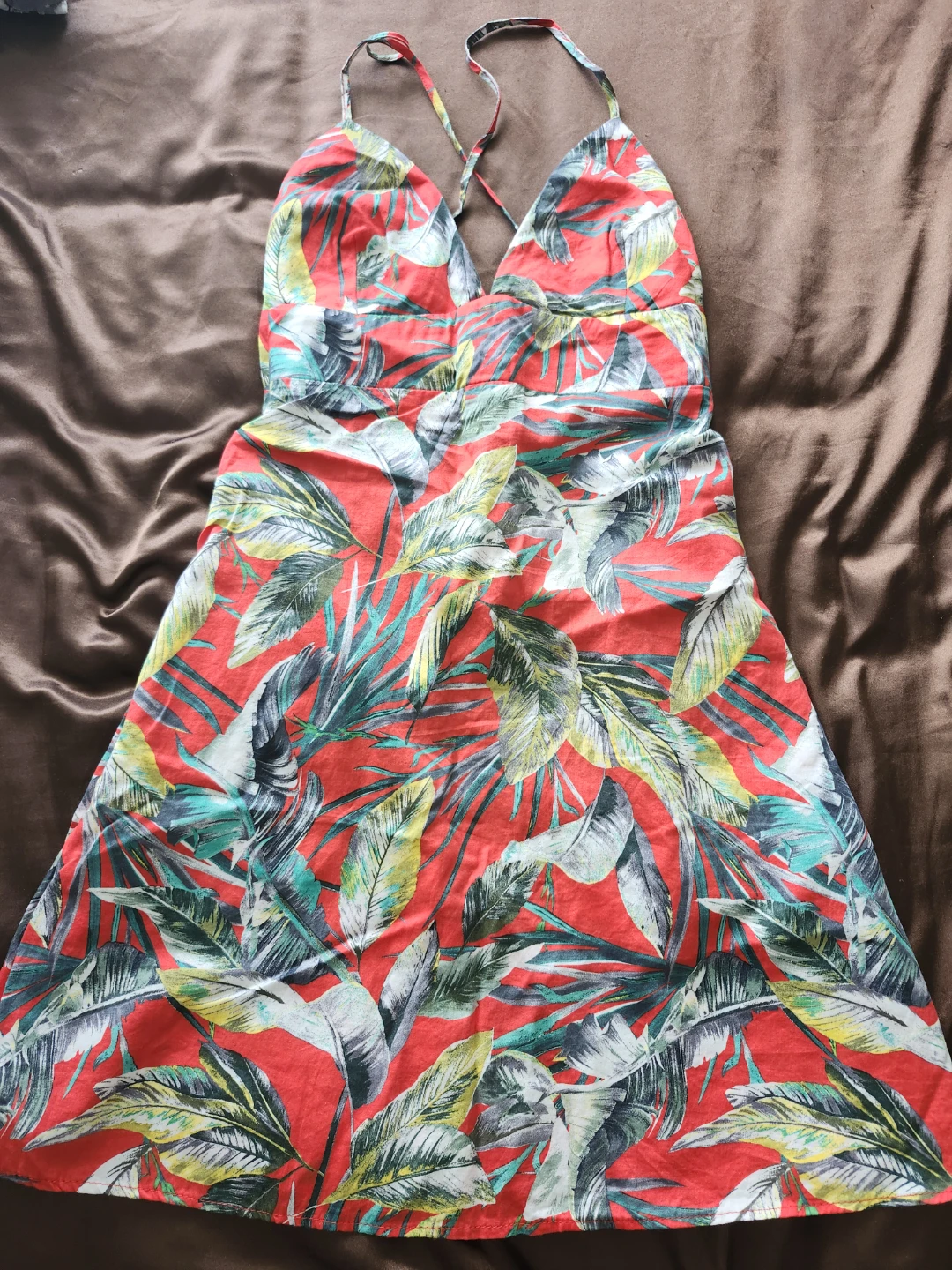 Zara Tropical Print Mini Dress