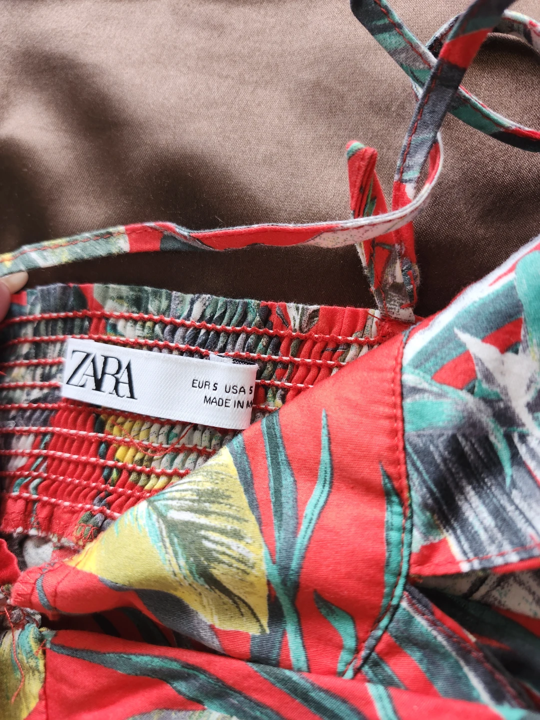 Zara Tropical Print Mini Dress - photo 2