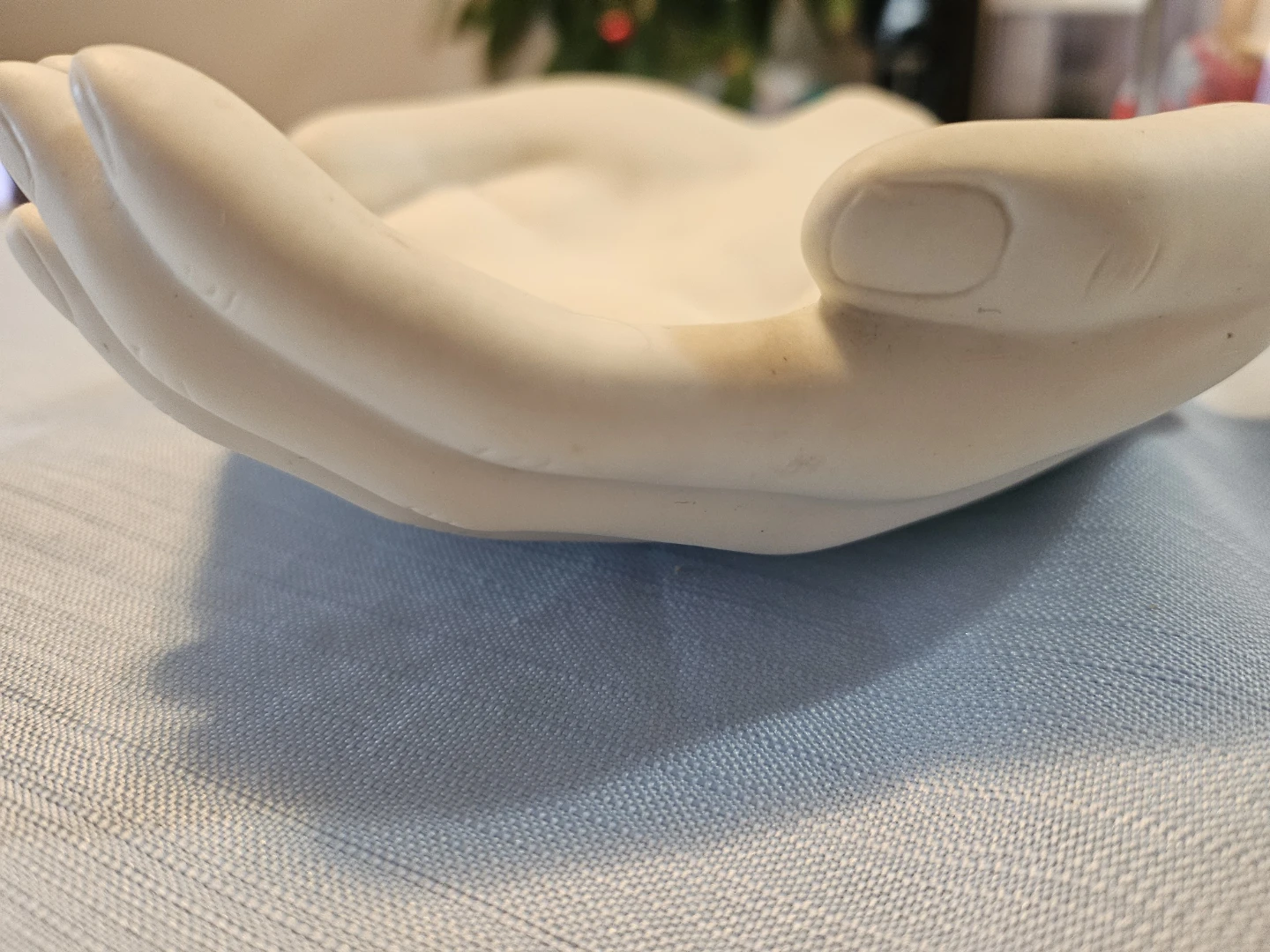 White Ceramic Hand Dish - photo 2