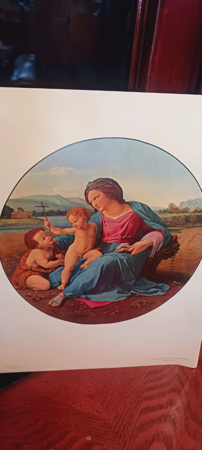 Madonna and Child  Art Print. Not framed.