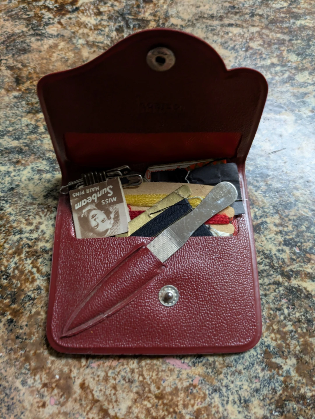 Vintage Sewing Kit with Sunbeam Hair Pins