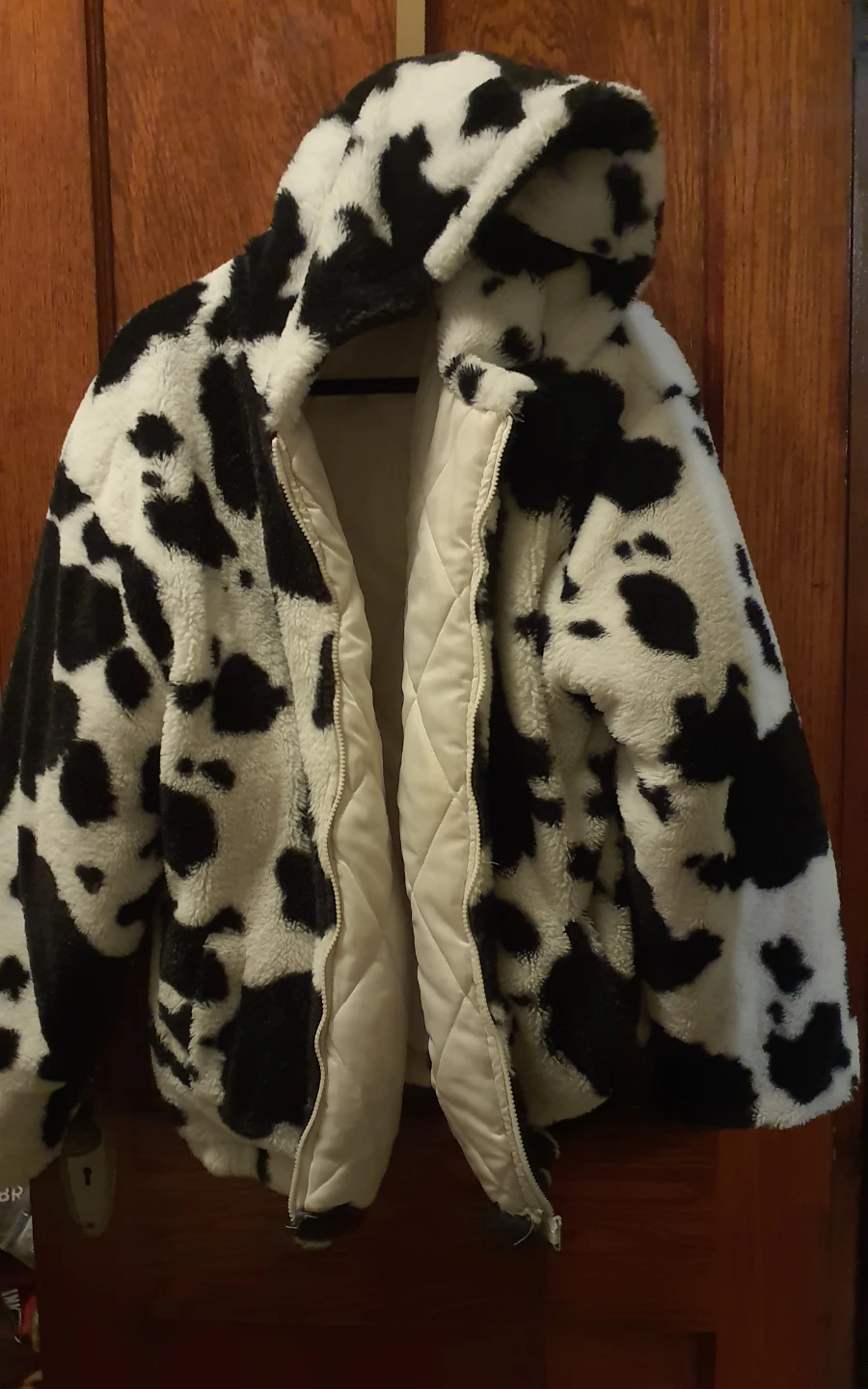 Cow Print Fuzzy jacket - photo 5