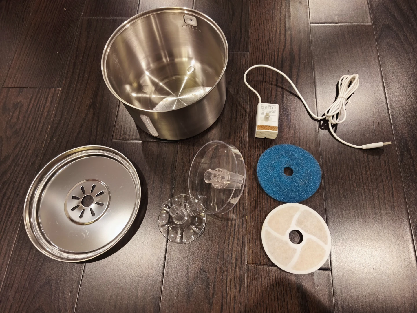 Stainless Steel Pet Water Fountain with Filters - photo 2