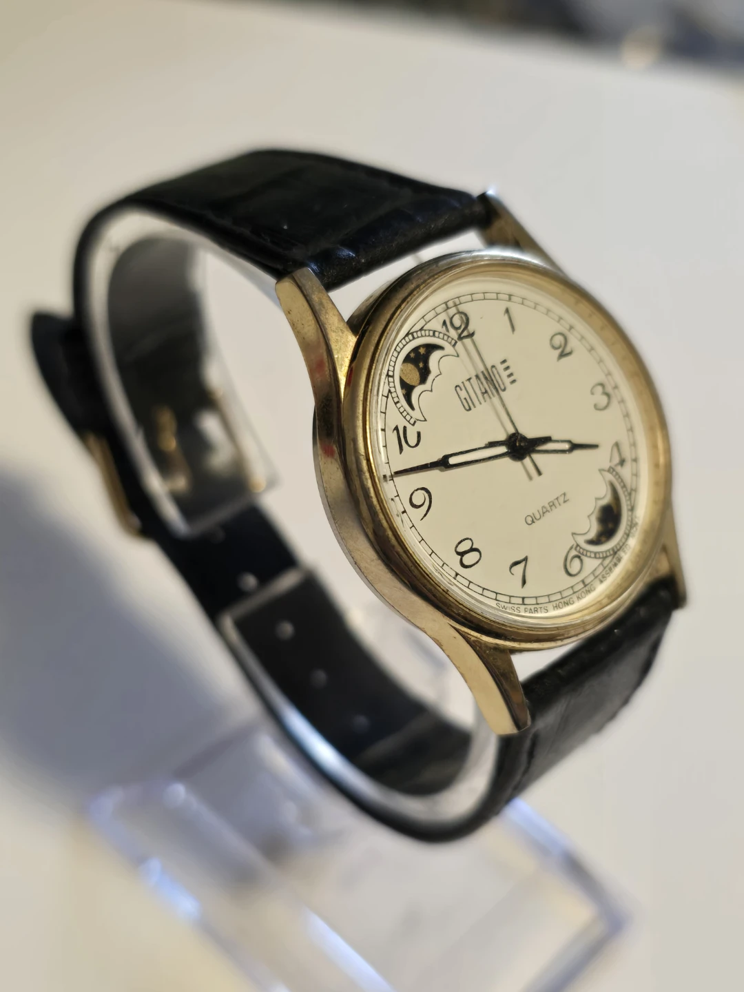 31mm Gitano Moon and Stars Quartz Watch NEW BATTERY - photo 2