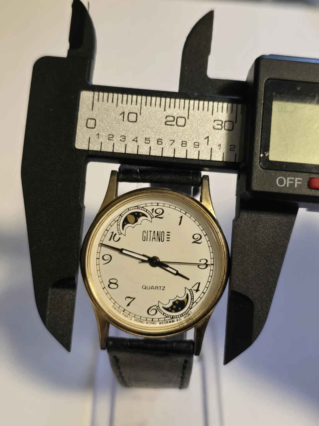 31mm Gitano Moon and Stars Quartz Watch NEW BATTERY - photo 4