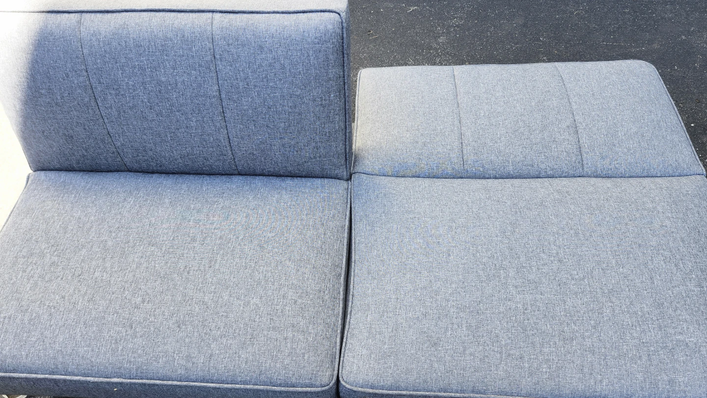 Gray Fabric Loveseat Sofa - photo 4